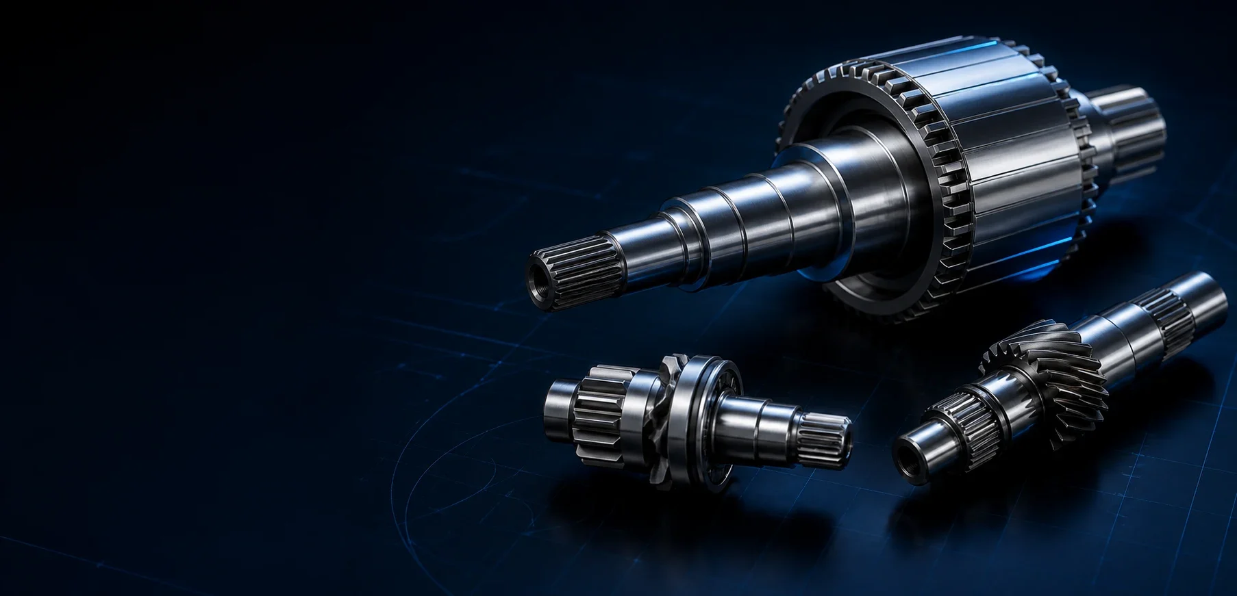 Precision drivetrain components arranged for a custom engineering program